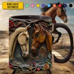 Horse Couple - Personalized Horse Accent Mug