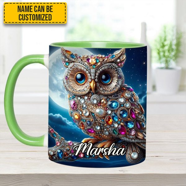 Dark Owl - Personalized Owl Accent Mug
