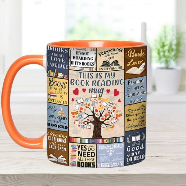This Is My Book Reading Mug - Accent Mug