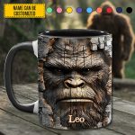 Morning Face – Personalized Funny Bigfoot Accent Mug