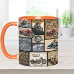 Backroad Memories Vintage Motorcycle Accent Mug