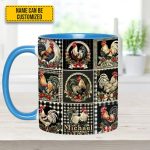 Chicken Collection Accent Mug - Personalized Chicken Accent Mug