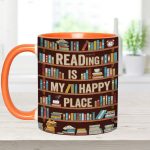 Reading Is My Happy Place - Book Accent Mug