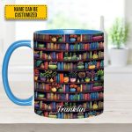Bookish Floral - Personalized Accent Mug