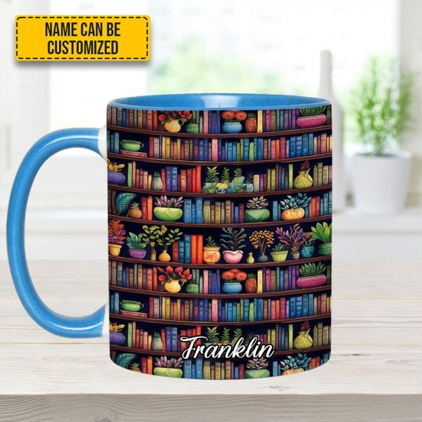 Bookish Floral - Personalized Accent Mug