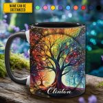 Tree Of Life - Personalized Hippie Accent Mug