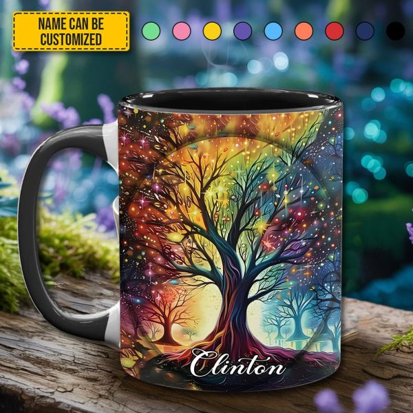 Tree Of Life - Personalized Hippie Accent Mug
