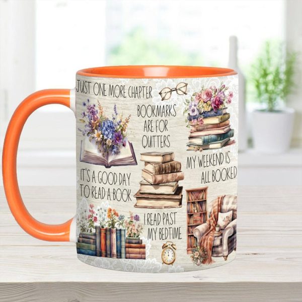 Just A Girl Who Loves Books Accent Mug