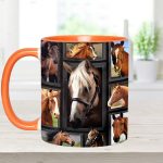 Loves Horses - Horse Accent Mug