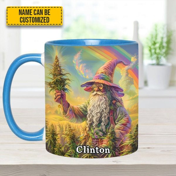 Personalized Whimsical Wizard Weed Accent  Mug