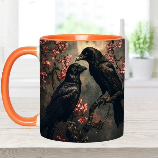 Personalized Raven Couple Accent Mug