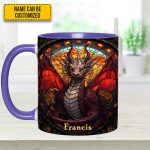 Fantasy Dragon Personalized Accent Mug