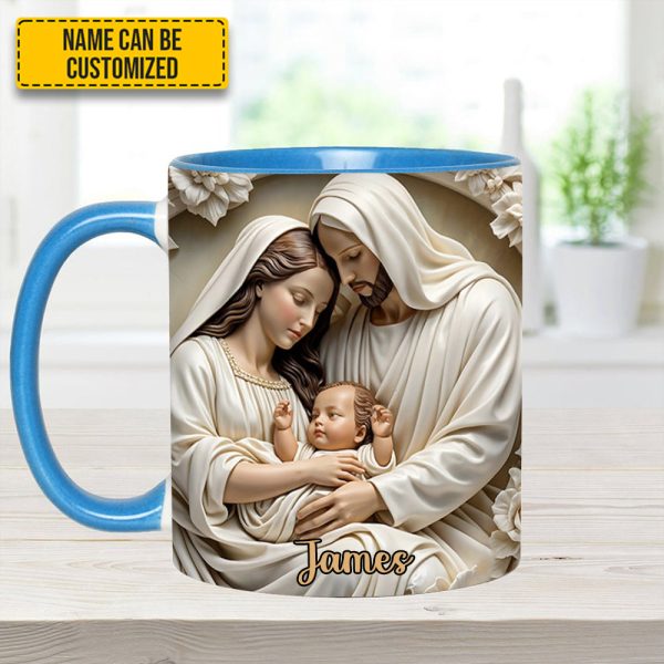 Holy Family Personalized Accent Mug