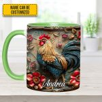 Vintage Rooster – Personalized Chicken Accent Mug