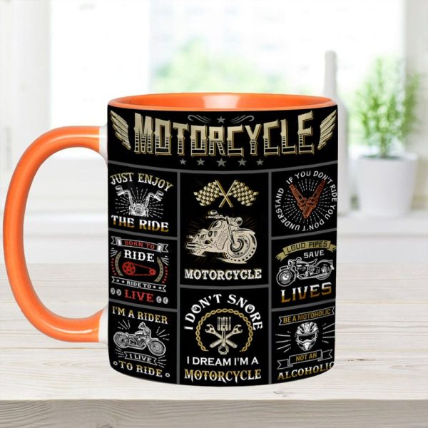 Vintage Motorcycle Collection Accent Mug