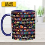 Bookish Floral - Personalized Accent Mug