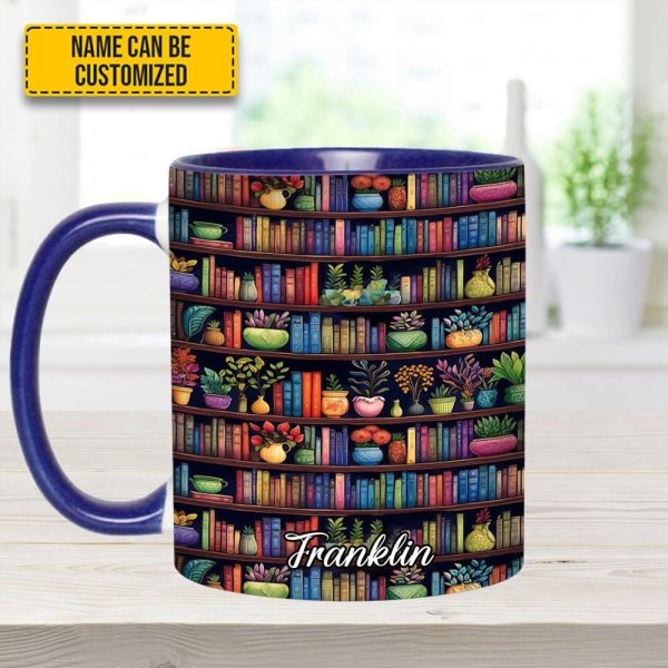 Bookish Floral - Personalized Accent Mug
