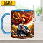 Hippie Girl - Personalized Hippie Accent Mug