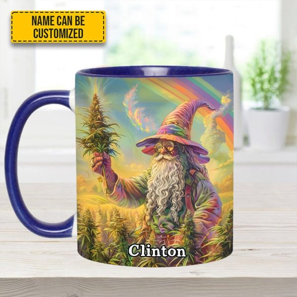 Personalized Whimsical Wizard Weed Accent  Mug