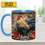 Vintage Rooster – Personalized Chicken Accent Mug