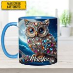 Dark Owl - Personalized Owl Accent Mug