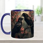 Personalized Raven Couple Accent Mug