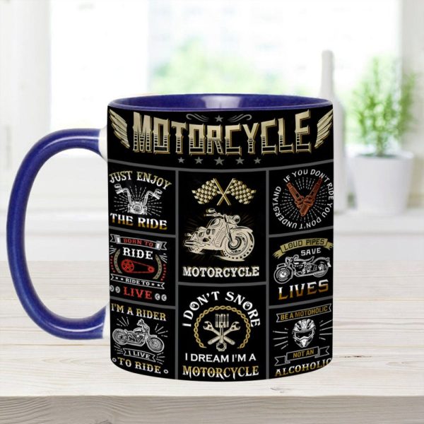 Vintage Motorcycle Collection Accent Mug