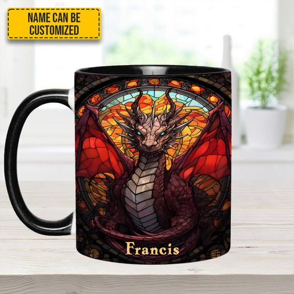 Fantasy Dragon Personalized Accent Mug