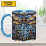 Love Dragonfly - Personalized Dragonfly Accent Mug