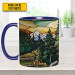 Personalized Mountains Accent Mug