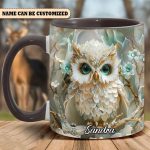 Beautiful Owl - Personalized Accent Mug