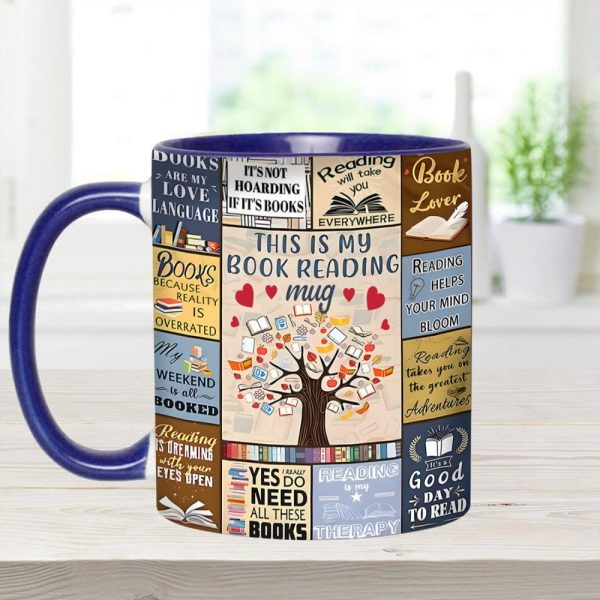 This Is My Book Reading Mug - Accent Mug