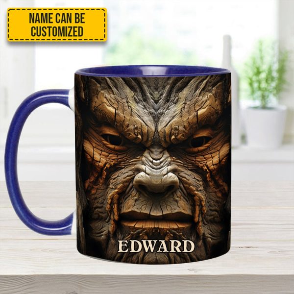 Bigfoot Saw Me - Personalized Bigfoot Accent Mug