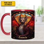Fantasy Dragon Personalized Accent Mug