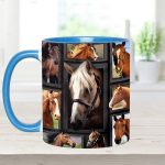 Loves Horses - Horse Accent Mug