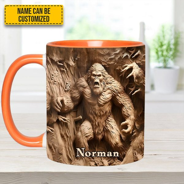 Bigfoot Legend In The Trees – Personalized Bigfoot Accent Mug