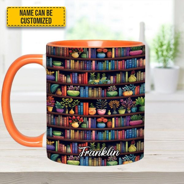 Bookish Floral - Personalized Accent Mug