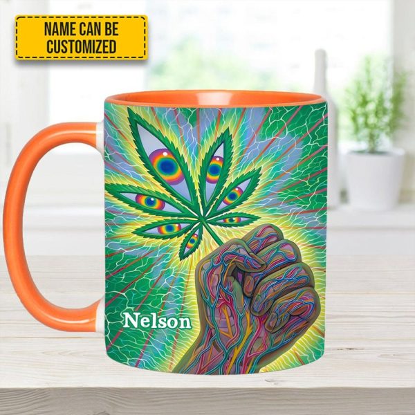 Psychedelic Power - Personalized Weed Accent Mug