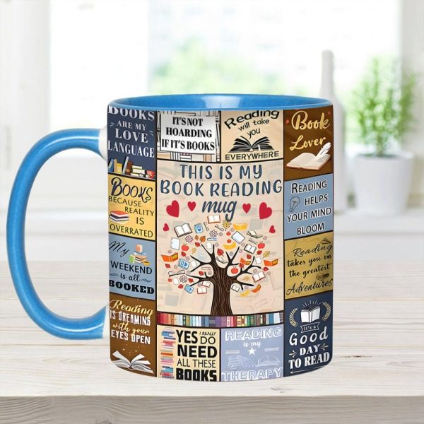 This Is My Book Reading Mug - Accent Mug