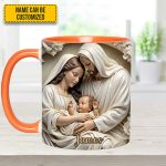 Holy Family Personalized Accent Mug