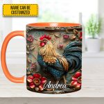 Vintage Rooster – Personalized Chicken Accent Mug