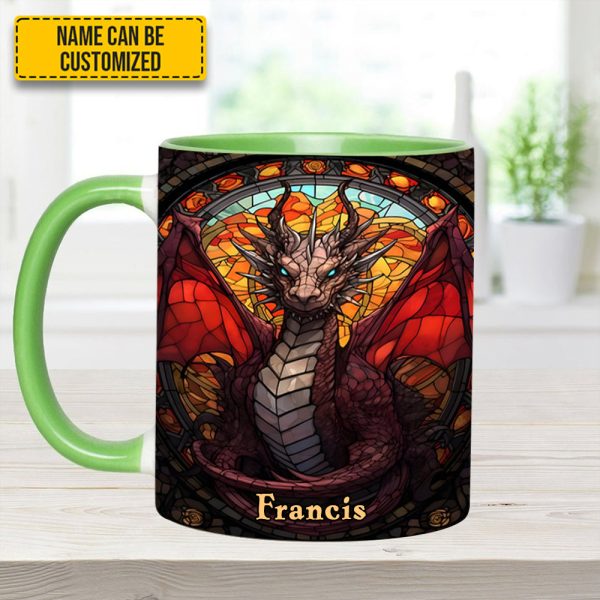 Fantasy Dragon Personalized Accent Mug