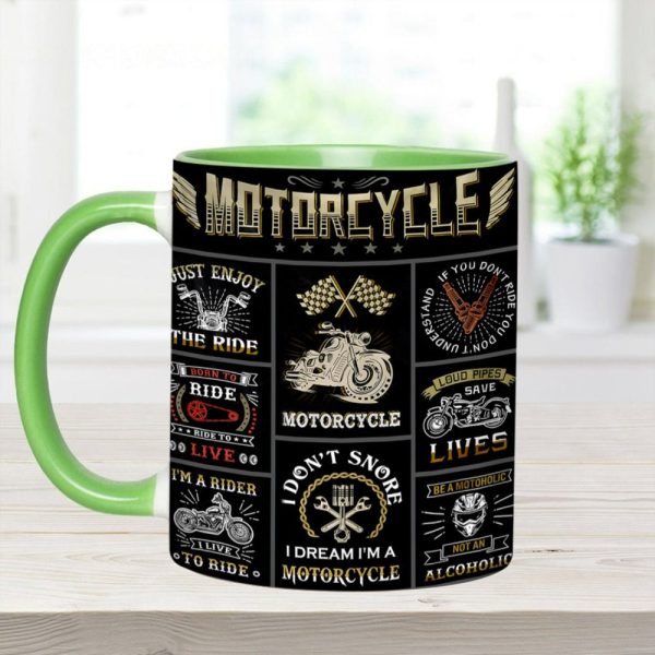 Vintage Motorcycle Collection Accent Mug