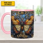 Butterfly Accent Mug - Personalized Accent Mug