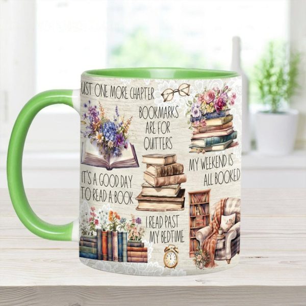 Just A Girl Who Loves Books Accent Mug