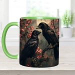 Personalized Raven Couple Accent Mug