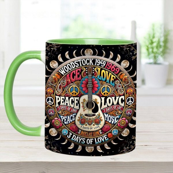 Peace Music - Personalized Hippie Accent Mug