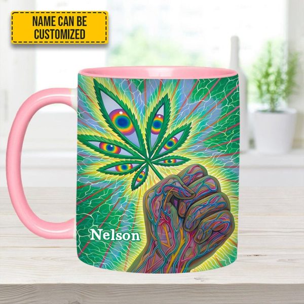 Psychedelic Power - Personalized Weed Accent Mug