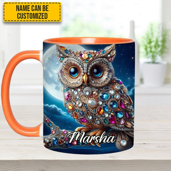 Dark Owl - Personalized Owl Accent Mug