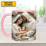 Holy Family Personalized Accent Mug
